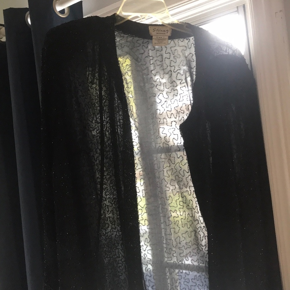 Sequins blazer black